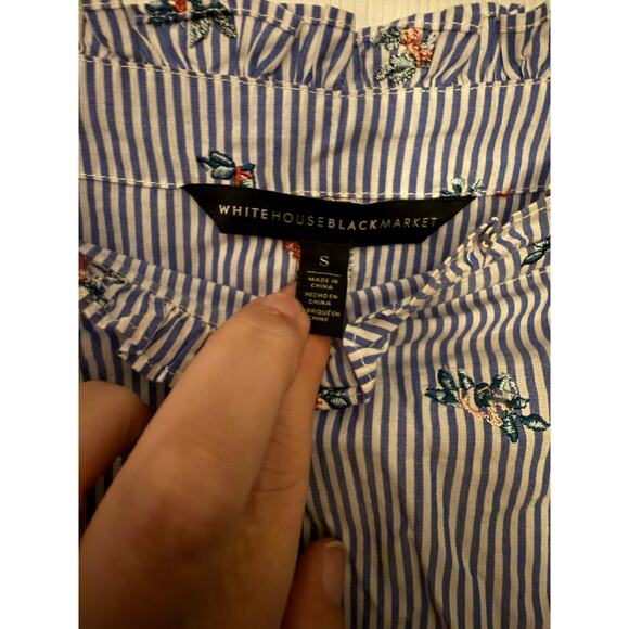 White House Black Market Off Shoulder Shirt Size Small - Picture 2 of 7